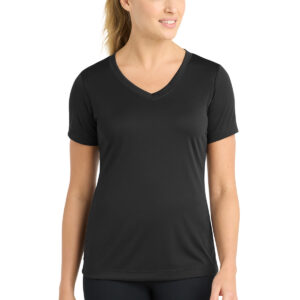 Sport-Tek Women's Long Sleeve PosiCharge Competitor V-Neck Tee